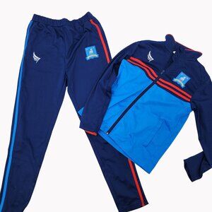 Ted Lasso Track Suit Youth Medium Blue AFC Richmond Soccer Jacket Pants Costume